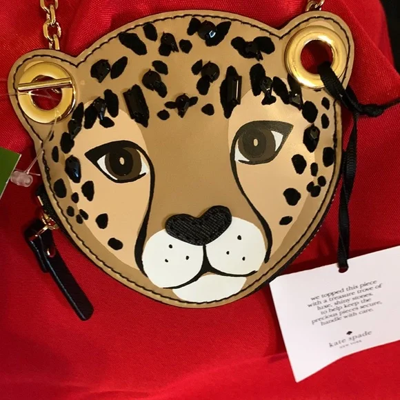 Kate Spade NWT Leopard Coin Purse - Picture 2 of 7